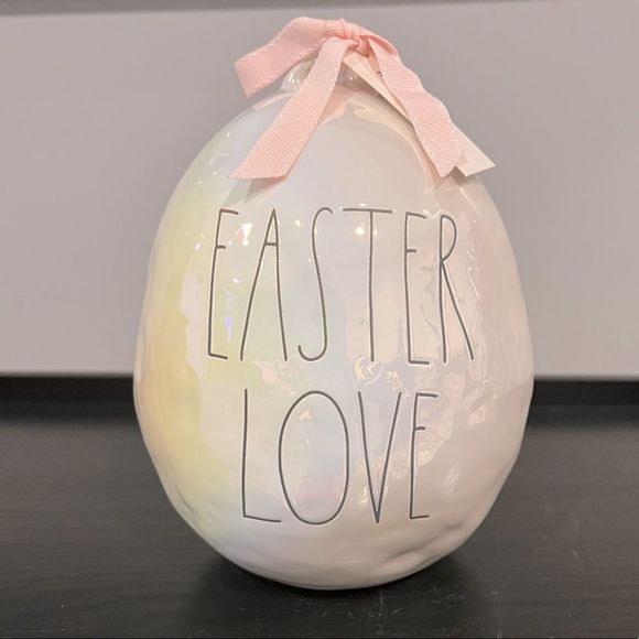 Rae Dunn Iridescent Ceramic Easter Egg--EASTER LOVE - Picture 13 of 16